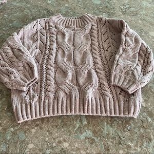 PinkBlush Chunky Sweater S/M
